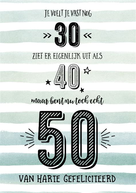 teksten 50 jaar man|50 Jaar